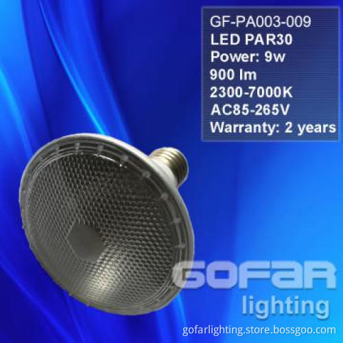 9W LED Ceiling Light LED PAR30 with SMD3020